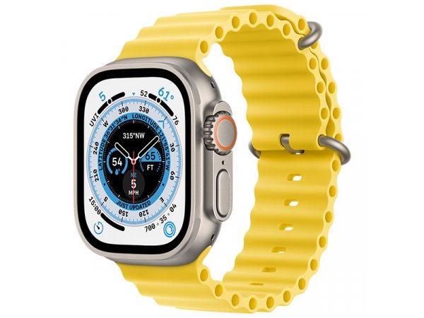 Умные часы Apple Watch Ultra 49 мм Titanium Case Ocean Band Yellow