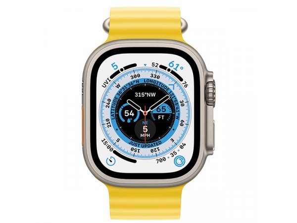 Умные часы Apple Watch Ultra 49 мм Titanium Case Ocean Band Yellow