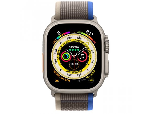 Умные часы Apple Watch Ultra 49 мм Titanium Case Trail Loop Blue/Gray M/L Умные часы Apple Watch Ultra 49 мм Titanium Case Trail Loop Blue/Gray M/L