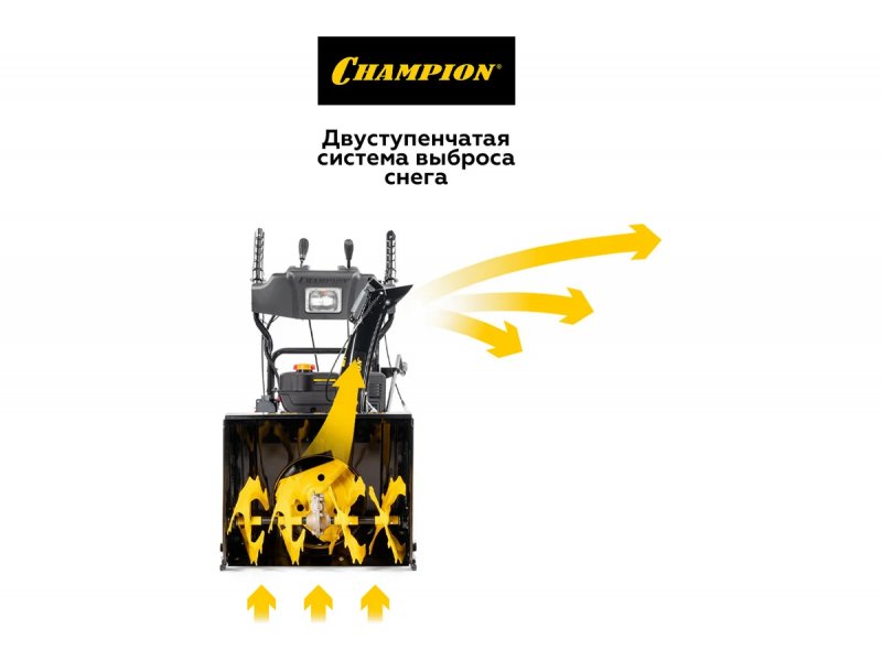 Бензиновый снегоуборщик Champion ST656BS 6.5л.с самоходный Бензиновый снегоуборщик Champion ST656BS 6.5л.с самоходный