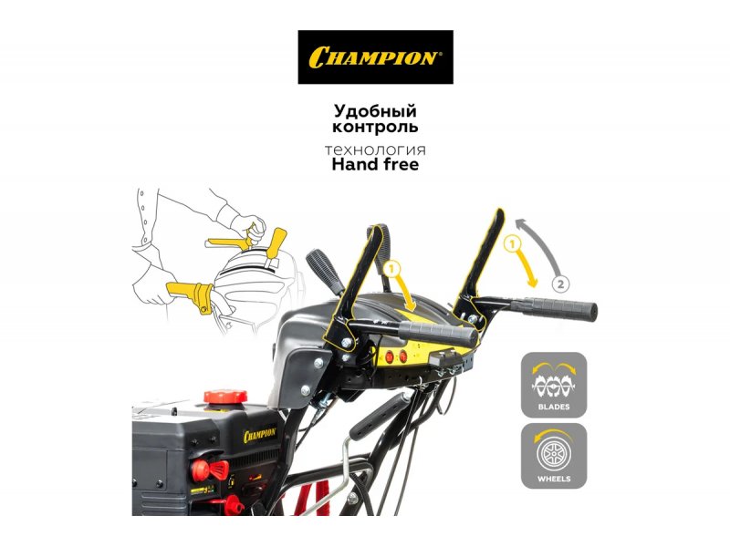 Бензиновый снегоуборщик Champion ST656BS 6.5л.с самоходный Бензиновый снегоуборщик Champion ST656BS 6.5л.с самоходный