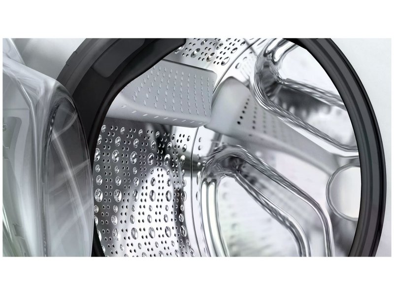 Bosch WAN28201ME барабан VarioDrum изнутри — перфорированная нержавеющая сталь с рельефной поверхностью