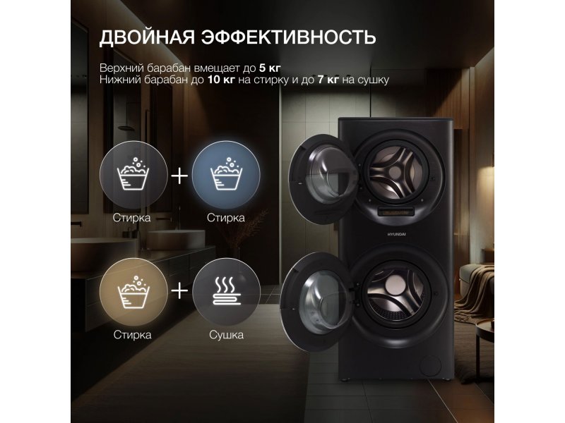 Стиральная машина с сушкой Hyundai WMD9423 Gemini