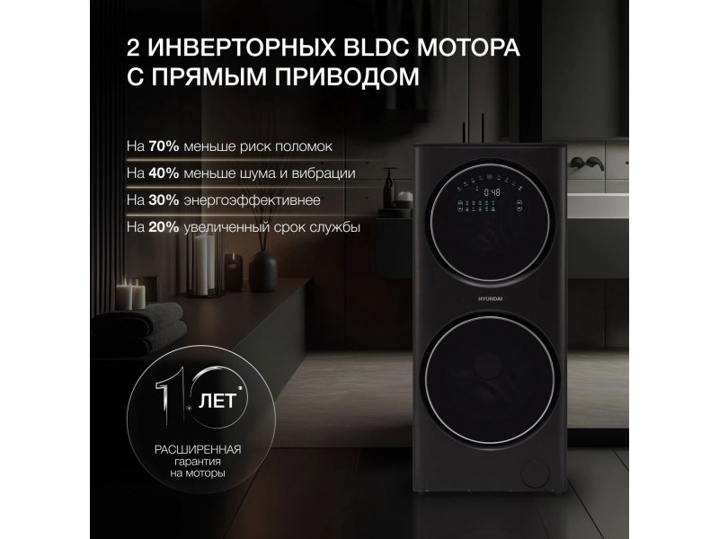 Стиральная машина с сушкой Hyundai WMD9423 Gemini