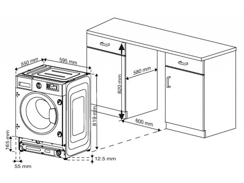 Встраиваемая стиральная машина Indesit IWBI 7290 VW Встраиваемая стиральная машина Indesit IWBI 7290 VW