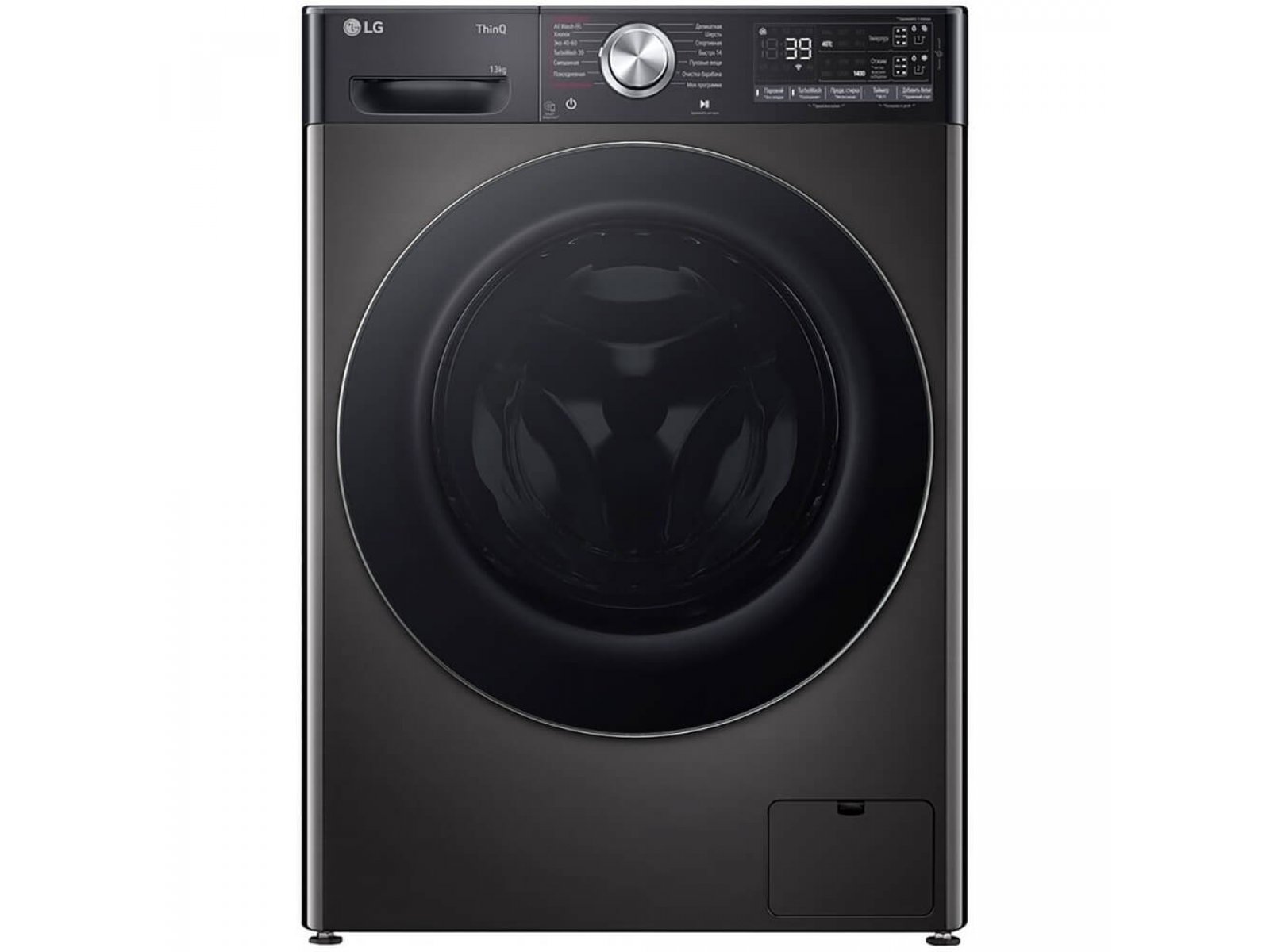 LG F4V9LA2P фронтальная стиральная машина 13 кг с дисплеем и панелью управления