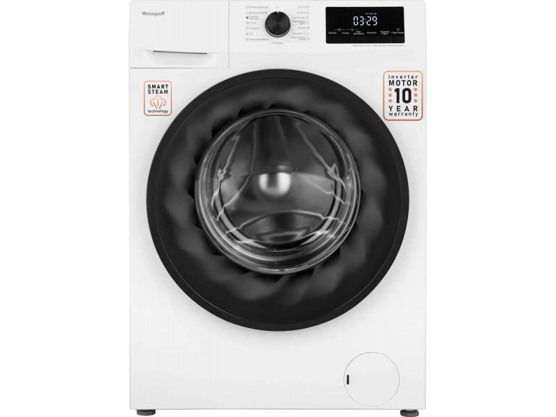 Стиральная машина узкая Weissgauff WM 4657 Inverter Steam