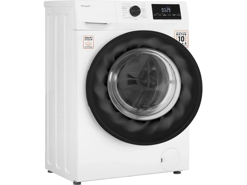 Стиральная машина узкая Weissgauff WM 4657 Inverter Steam