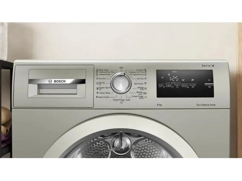 Сушильная машина Bosch Serie 4 WTN86202ME серебристый Сушильная машина Bosch Serie 4 WTN86202ME серебристый