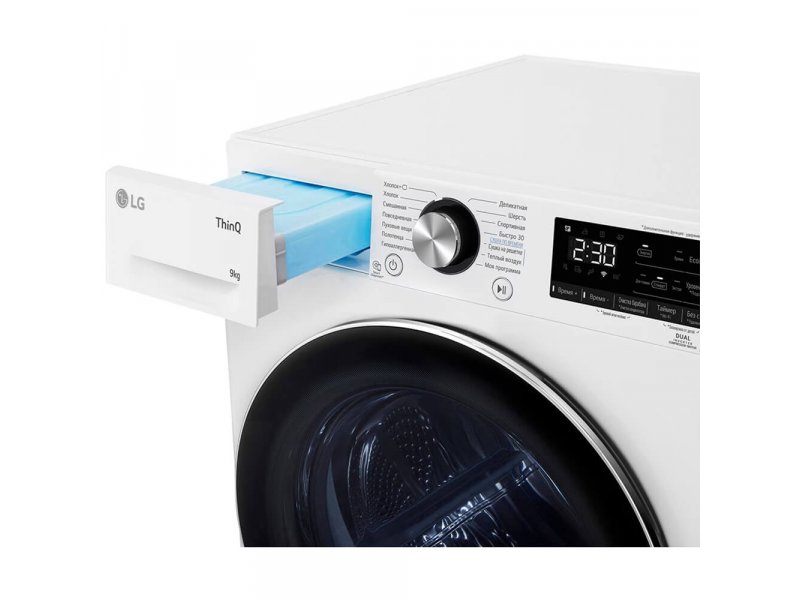LG DC90V9V9WN выдвижной лоток для средств ухода удобное добавление