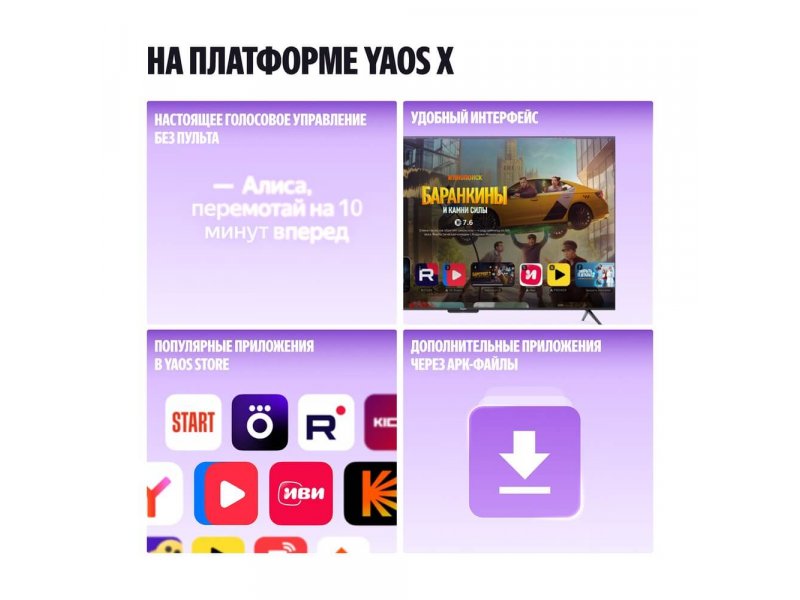 Mini LED телевизор Яндекс ТВ Станция Про с Алисой 55", YNDX-00103B Mini LED телевизор Яндекс ТВ Станция Про с Алисой 55", YNDX-00103B