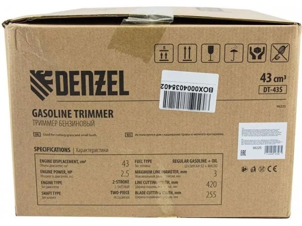 Бензиновый триммер Denzel DT-43S (96225) Бензиновый триммер Denzel DT-43S (96225)