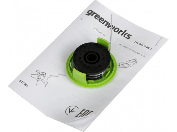 Электрический триммер Greenworks G40LT без АКБ, без ЗУ [2101507]