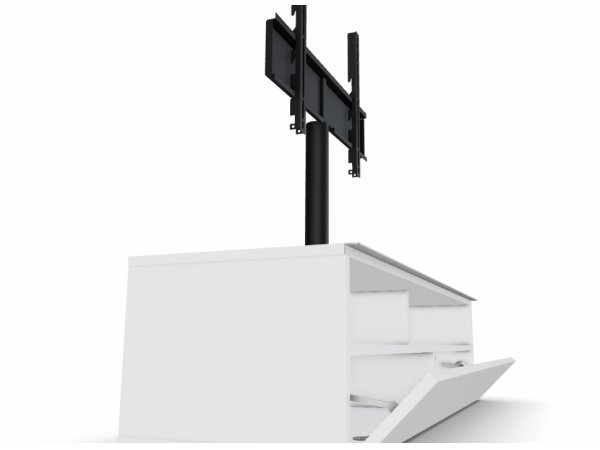 Тумба под ТВ Meliconi 12040H GLASS WHITE