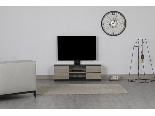 Тумба под ТВ Sonorous LBA 124S HBLK BLK MOL