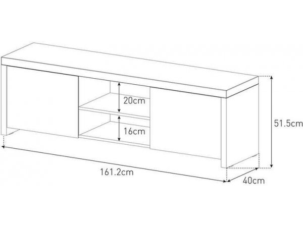 Тумба под ТВ Sonorous LB 1620 WHT Тумба под ТВ Sonorous LB 1620 WHT