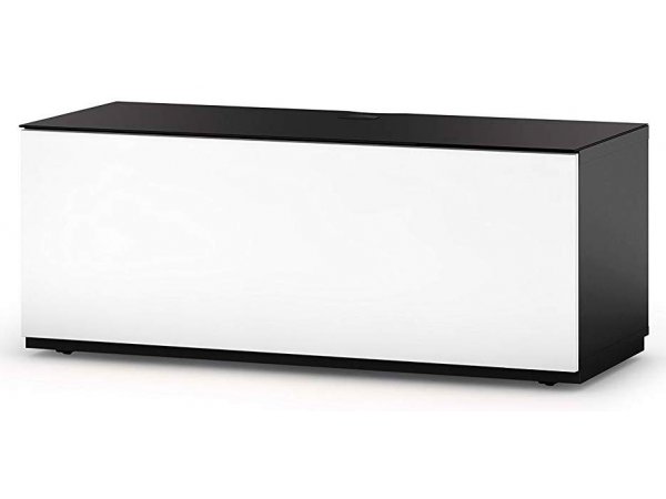 Тумба под ТВ Sonorous ST 110F BLK WHT BS Тумба под ТВ Sonorous ST 110F BLK WHT BS