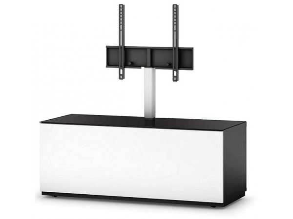 Тумба под ТВ Sonorous ST 111F BLK WHT BS Тумба под ТВ Sonorous ST 111F BLK WHT BS