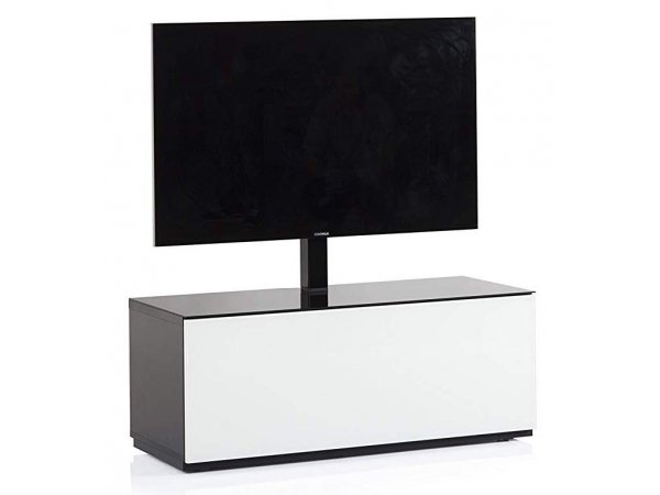 Тумба под ТВ Sonorous ST 111F BLK WHT BS Тумба под ТВ Sonorous ST 111F BLK WHT BS