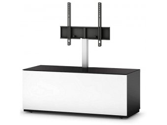 Тумба под ТВ Sonorous ST 111F BLK WHT BS Тумба под ТВ Sonorous ST 111F BLK WHT BS