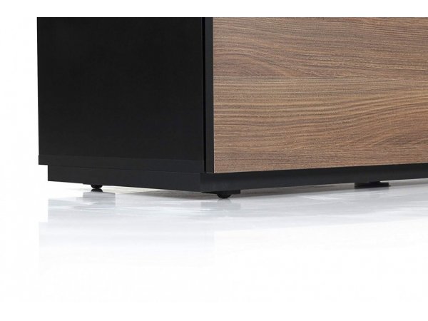Тумба под ТВ Sonorous ST 160F BLK WNT BS Тумба под ТВ Sonorous ST 160F BLK WNT BS