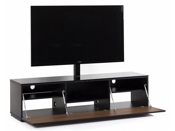 Тумба под ТВ Sonorous ST 161F BLK WNT BS