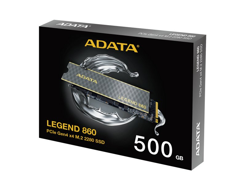 SSD накопитель ADATA Legend 500ГБ, M.2 2280, PCIe 4.0 x4, NVMe [SLEG-860-500GCS]