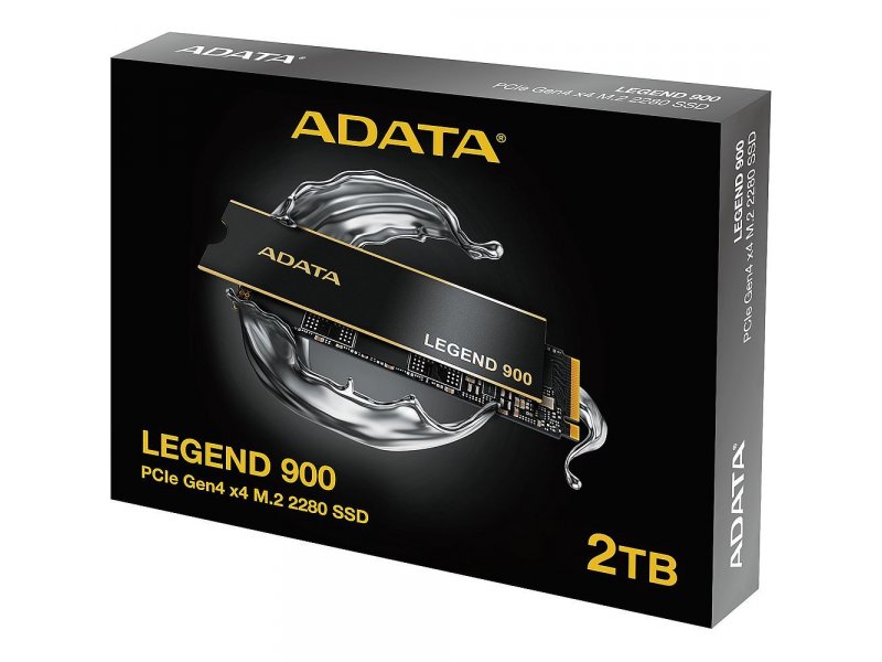 SSD накопитель ADATA Legend 900 2ТБ, M.2 2280, PCIe 4.0 x4, NVMe [SLEG-900-2TCS]