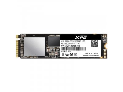 SSD накопитель ADATA XPG SX8200 Pro 1ТБ, M.2 2280, PCIe 3.0 x4, NVMe [ASX8200PNP-1TT-C]