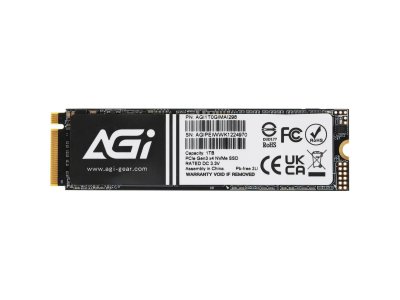 SSD накопитель AGI AI298 1ТБ, M.2 2280, PCIe 3.0 x4, NVMe [AGI1T0GIMAI298-CB]