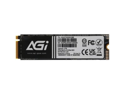 SSD накопитель AGI AI298 2ТБ, M.2 2280, PCIe 3.0 x4, NVMe [AGI2T0GIMAI298-CB]