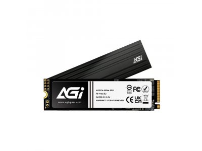 SSD накопитель AGI AI828 2ТБ, M.2 2280, PCIe 4.0 x4, NVMe [AGI2T0G44AI828-CB]