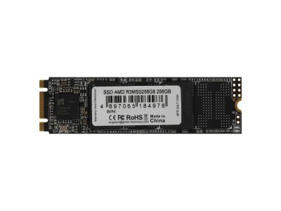 SSD накопитель AMD Radeon 256ГБ, M.2 2280, SATA, [R3MS0256G8]