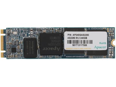 SSD накопитель Apacer 240ГБ, M.2 2280, SATA III, [AP240GAS2280-1]