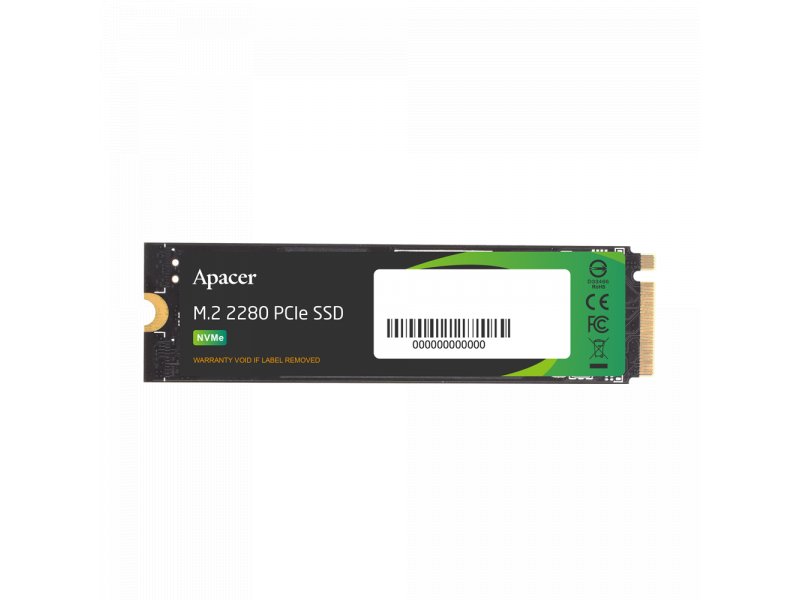 SSD накопитель Apacer AS2280F4 2ТБ, M.2 2280, PCIe 5.0 x4, NVMe [AP2TBAS2280F4-1]