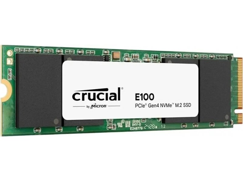 SSD накопитель Crucial E100 2ТБ, M.2 2280, PCIe 4.0 x4, NVMe [CT2000E100SSD8]