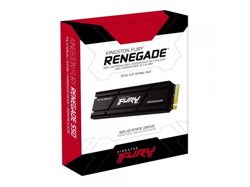 SSD накопитель Kingston Fury Renegade 4ТБ, M.2 2280, PCIe 4.0 x4, NVMe [SFYRDK/4000G]
