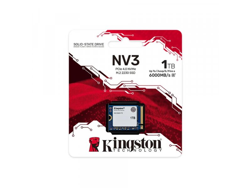 SSD накопитель Kingston SNV3SM3/1T0 1ТБ, M.2 2230, PCIe 4.0 x4, NVMe [SNV3SM3/1T0]