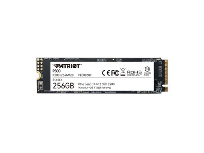 SSD накопитель Patriot P300 256ГБ, M.2 2280, PCIe 3.0 x4, NVMe [P300P256GM28]