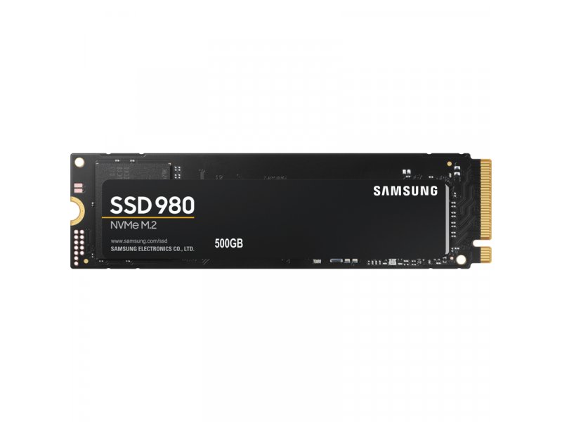SSD накопитель Samsung 980 500ГБ, M.2 2280, PCIe 3.0 x4, NVMe [MZ-V8V500BW]