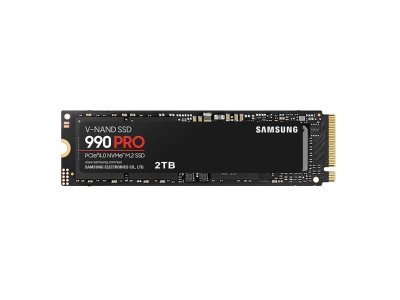 SSD накопитель Samsung 990 PRO 2ТБ, M.2 2280, PCIe 4.0 x4, NVMe [MZ-V9P2T0B/AM]