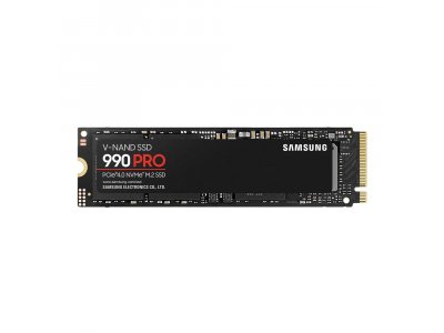 SSD накопитель Samsung 990 PRO Black 1ТБ, M.2 2280, PCIe 4.0 x4, NVMe [MZ-V9P1T0BW]