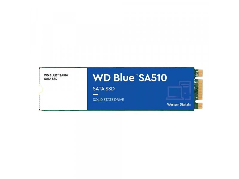 SSD накопитель Western Digital Blue SA510 1ТБ, M.2 2280, SATA III, [WDS100T3B0B]