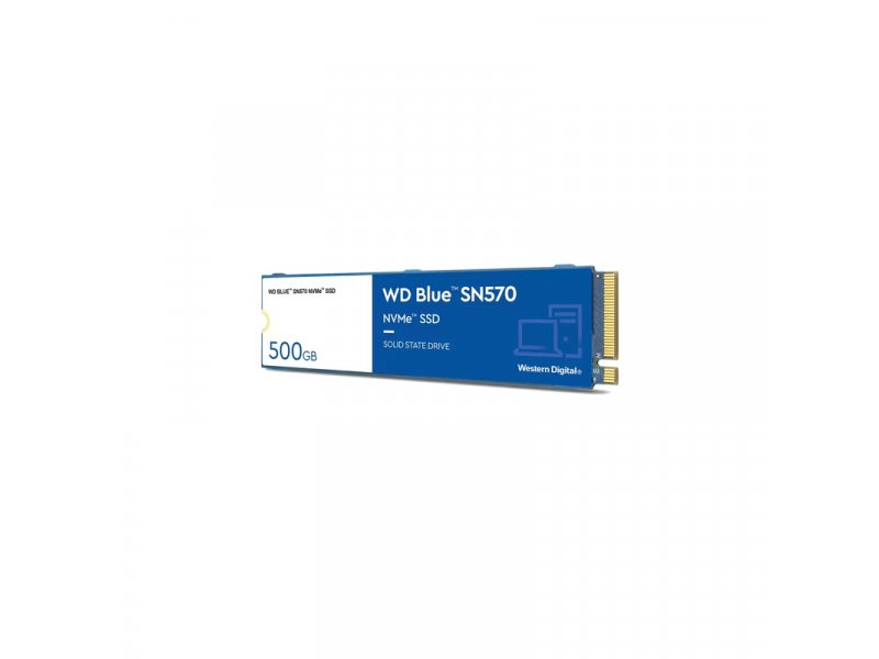 SSD накопитель Western Digital WD Blue SN570 500ГБ, M.2 2280, PCIe 3.0 x4, NVMe [WDS500G3B0C]