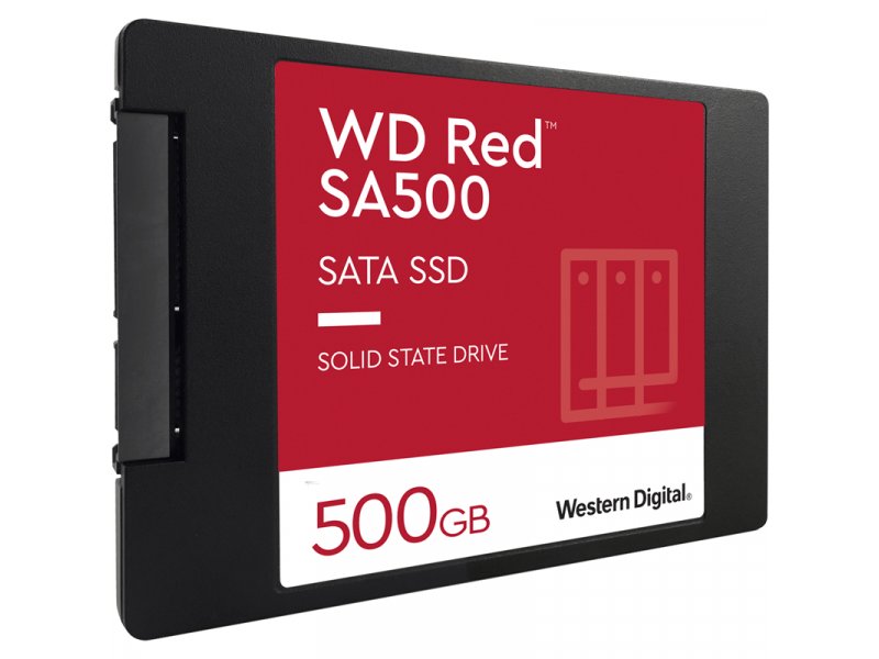 SSD накопитель Western Digital WD Red 500ГБ, 2.5" SATA, SATA III, [WDS500G1R0A]