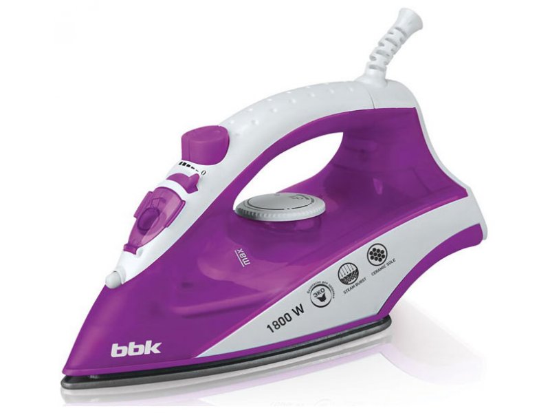 Утюг Bbk ISE-1802 фиолетовый