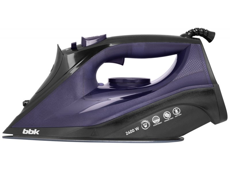 Утюг Bbk ISE-2413, черный/фиолетовый Утюг Bbk ISE-2413, черный/фиолетовый