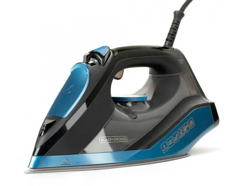 Утюг Black and Decker BXIR2801E черный/синий