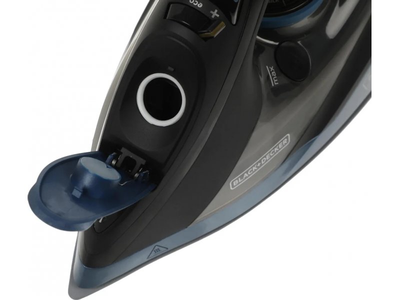 Утюг Black and Decker BXIR2801E черный/синий Утюг Black and Decker BXIR2801E черный/синий
