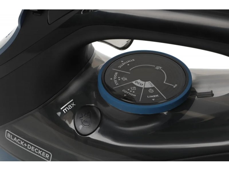 Утюг Black and Decker BXIR2801E черный/синий Утюг Black and Decker BXIR2801E черный/синий